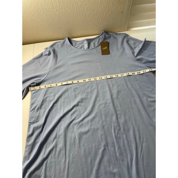 J.Jill Pure Jill Pima Cotton Long Sleeve Shirttail Tee Dutch Blue XL NWT Soft - Picture 5 of 5